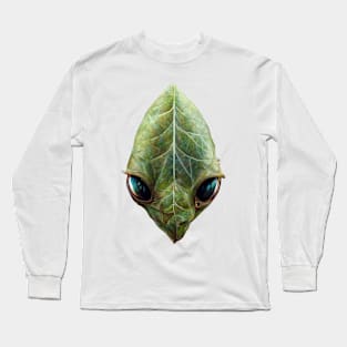 Alien in Leaf Long Sleeve T-Shirt